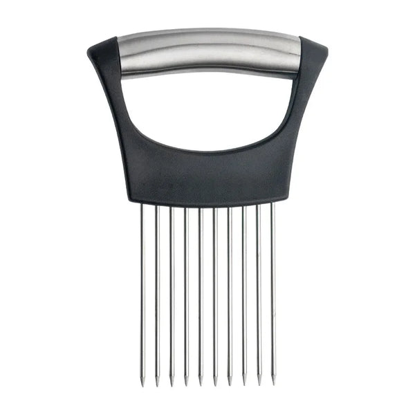 Stainless Steel Onion Cutter Holder Food Slicers Assistant