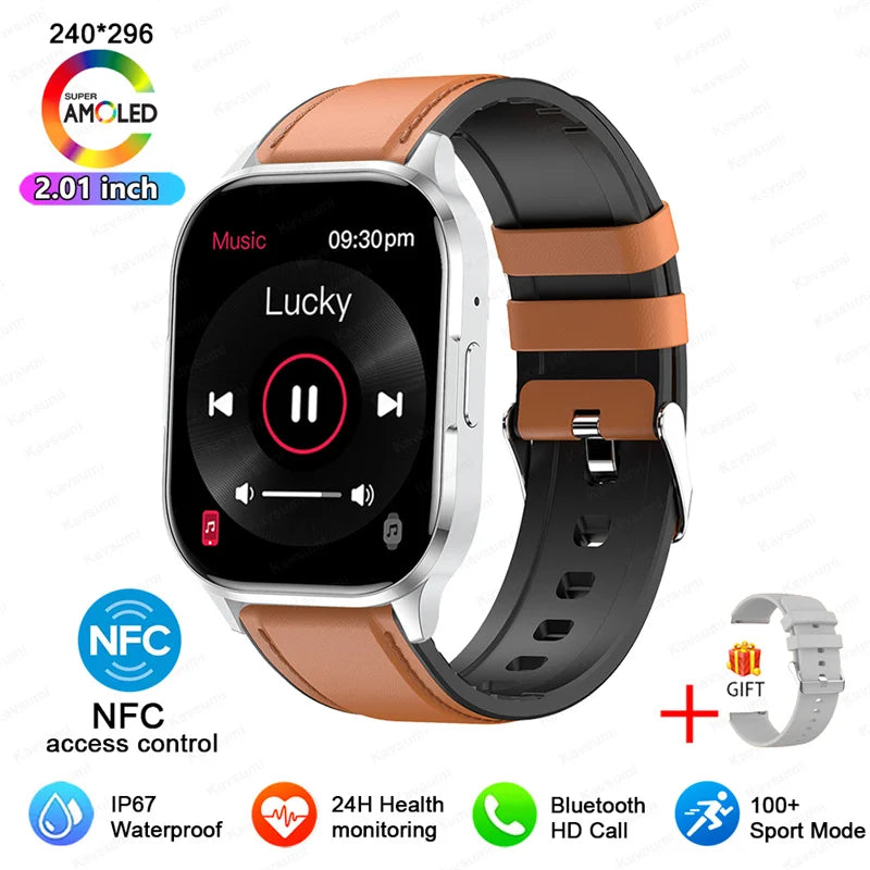 2026 Women Fashion Ultra Smartwatche 2.01"AMOLED Full Touch Screen For Android IOS