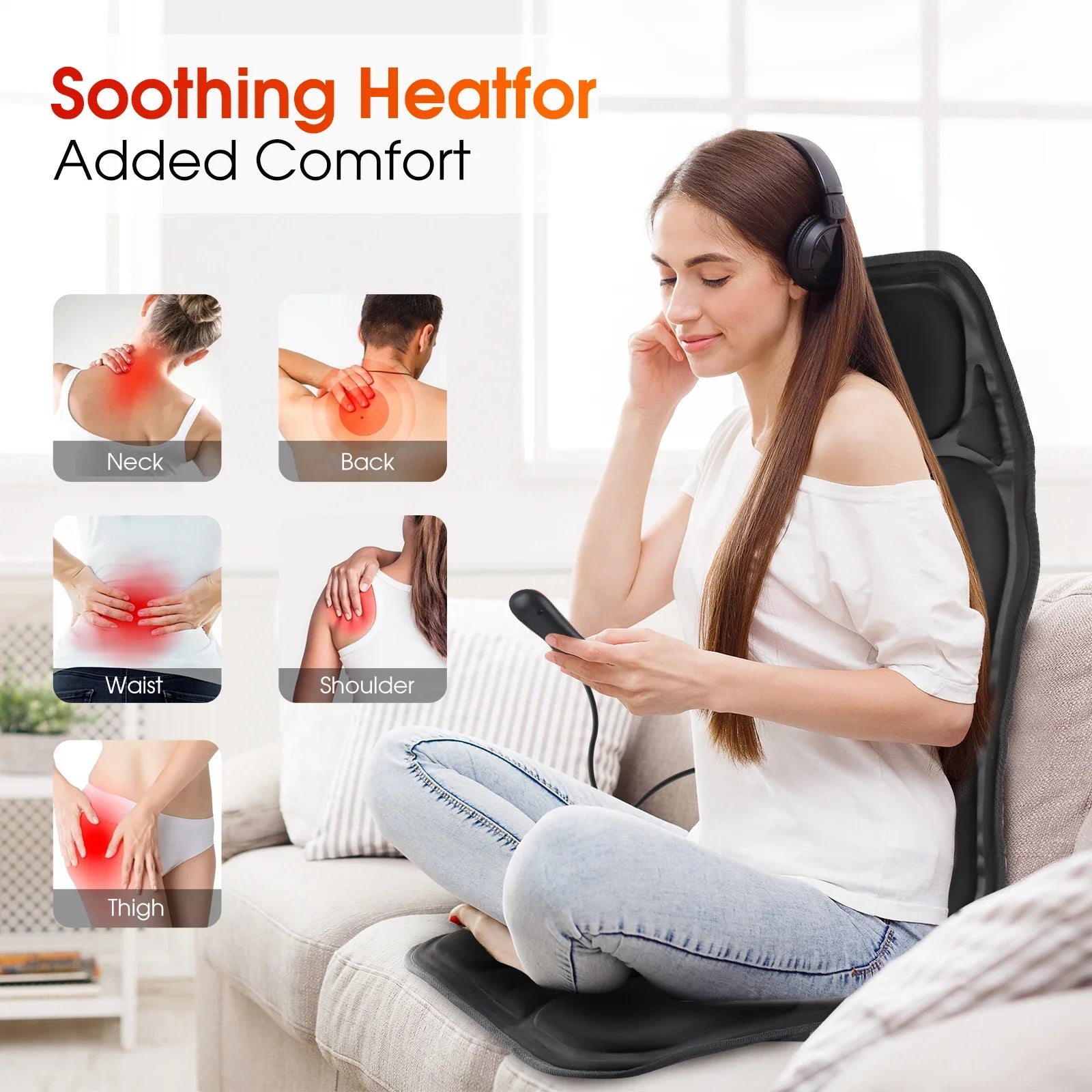 Electric Back Massager with Infrared Heat