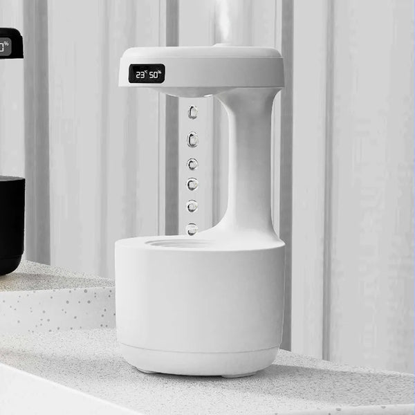 Anti-Gravity Ultrasonic Humidifier with Dual Power-Off Protection