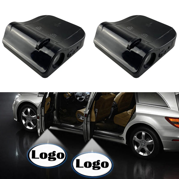 2pcs Wireless LED Car Door Welcome Logo Light