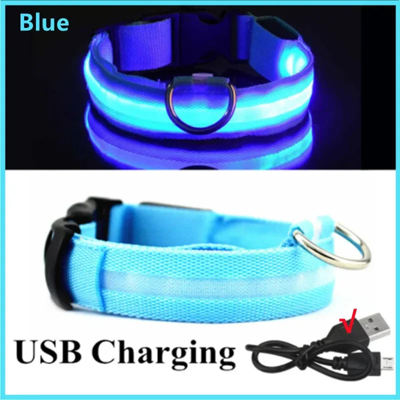 3 Modes Dog Luminous LED USB Charging Collar