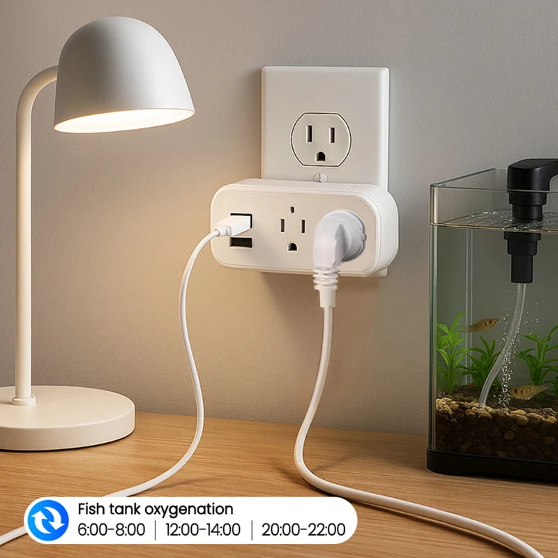 16A Smart Plug with Bluetooth App Control Works with Google and Alexa