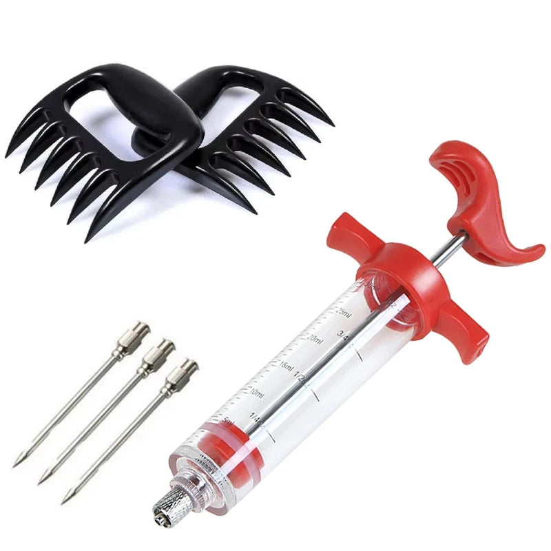 Stainless Steel Spice and Flavor Injector Syringe Set