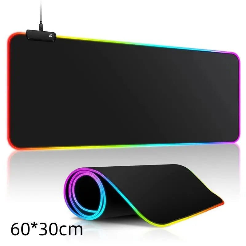 Large Gaming Mouse Pad with Light Modes