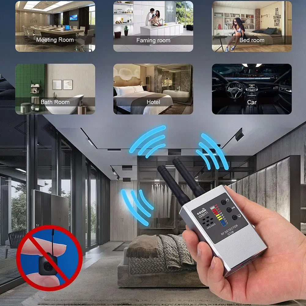 Anti-Spy Hidden Camera & GPS Tracker Detector