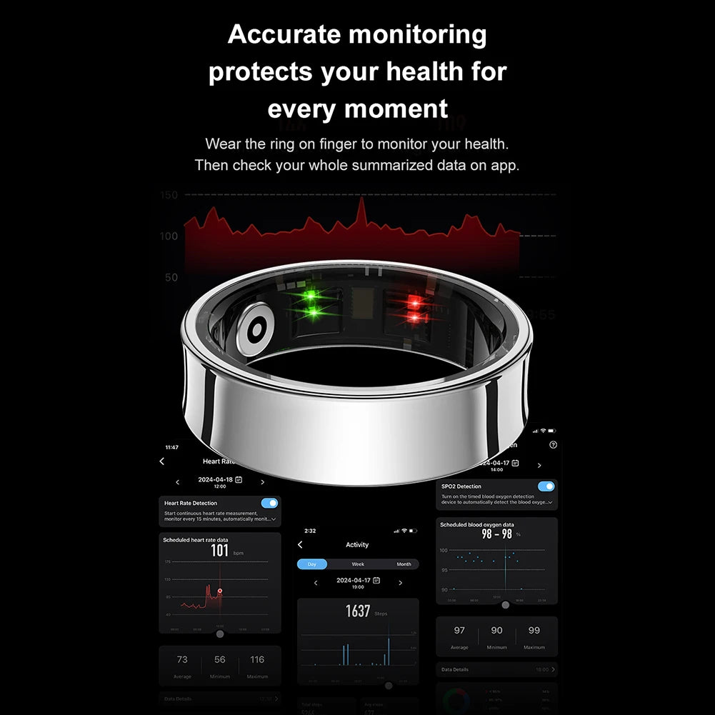 R09 Smart Waterproof Health Fitness Ring