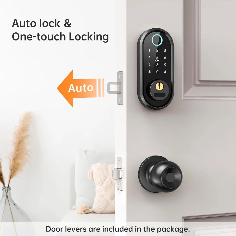 Smartlock Keyless Entry Door Lock with Handle