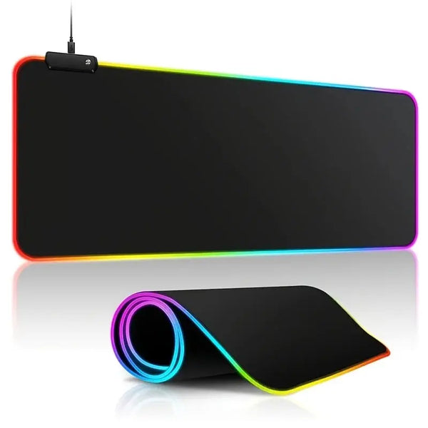 Large Gaming Mouse Pad with Light Modes