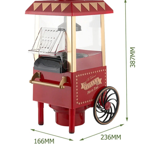 Electric Popcorn Maker – Fully Automatic Trolley Corn Popper