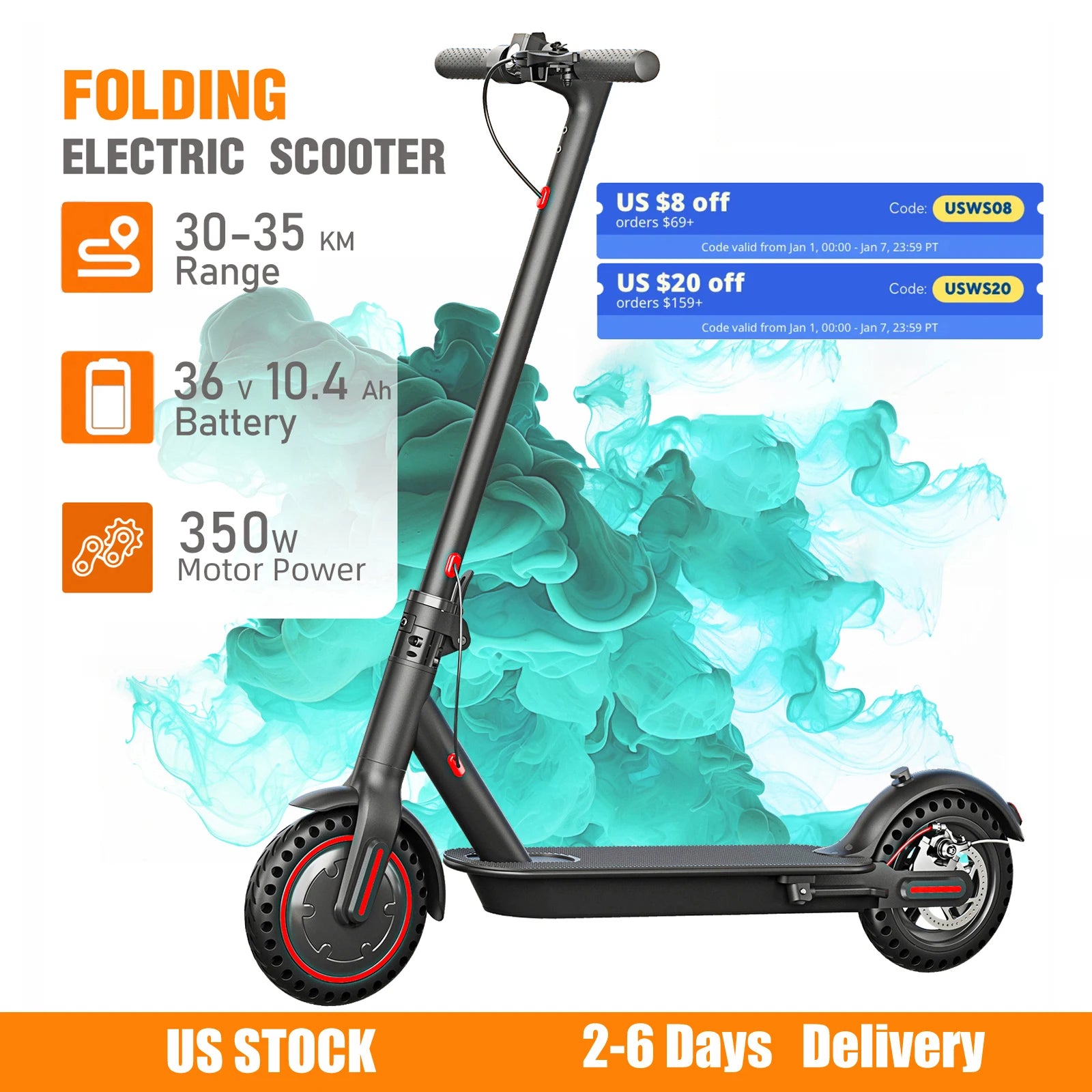 350W Foldable Electric Scooter