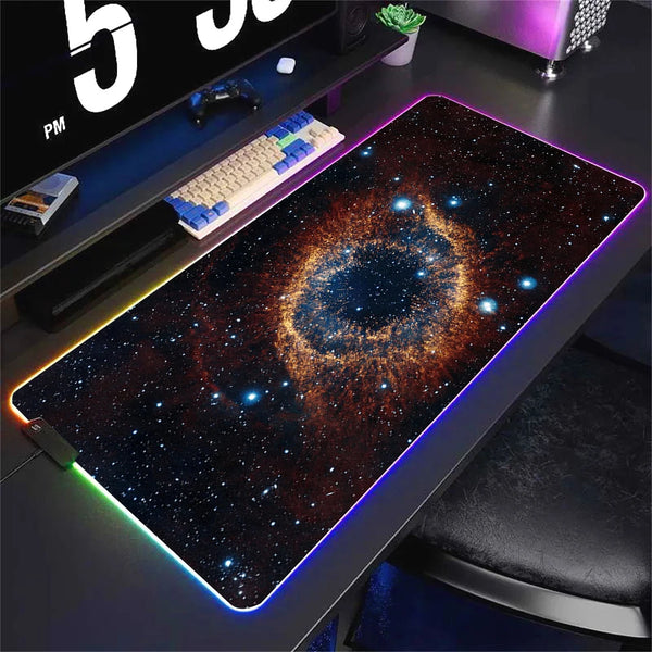 Universe RGB Large Backlit LED Luminous Gaming Mousepad