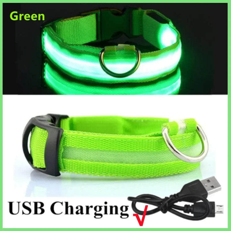 3 Modes Dog Luminous LED USB Charging Collar