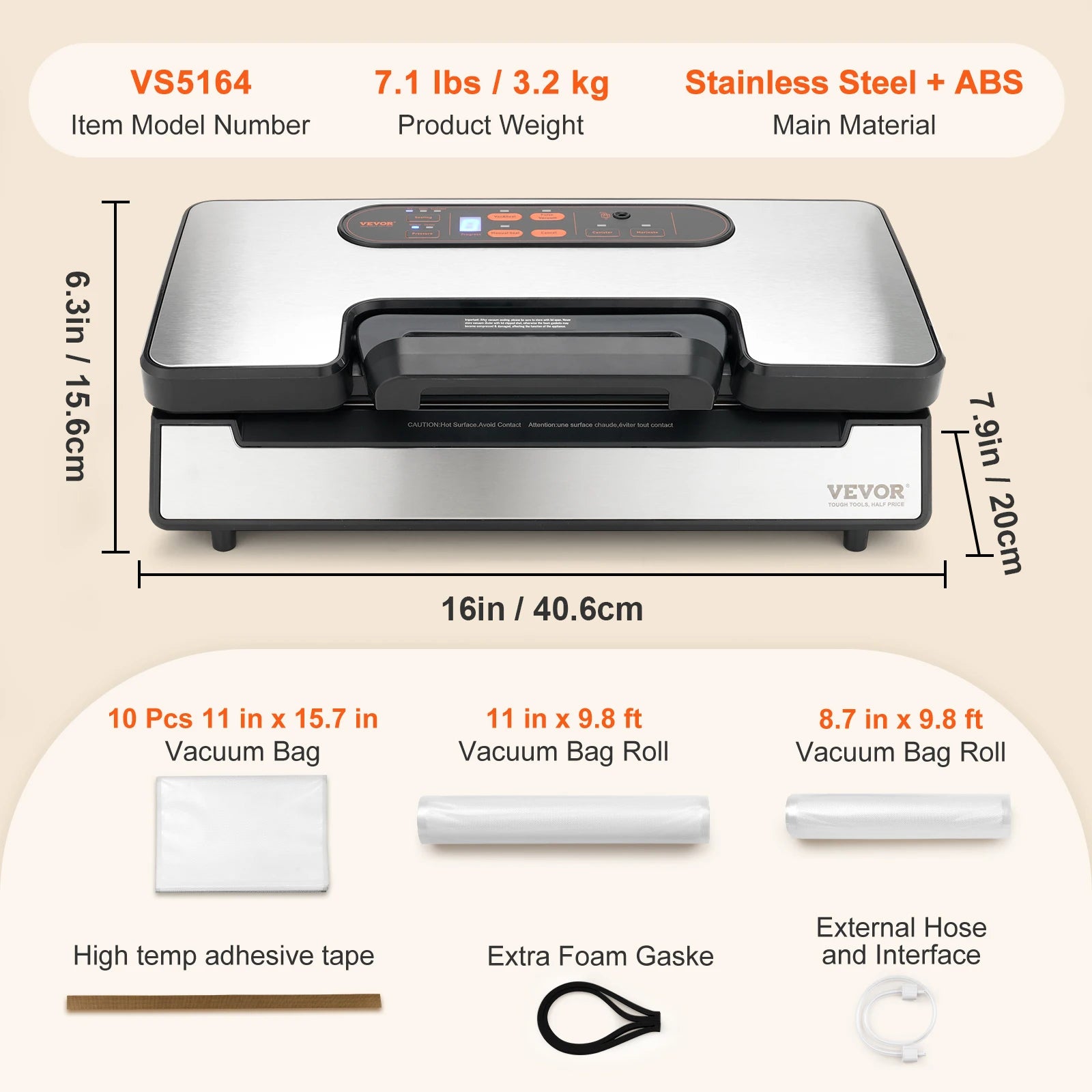 Commercial Automatic Food Vacuum Sealer Machine