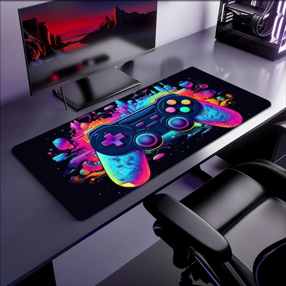 Large Graffiti Gaming Controller Non-Slip Mouse Pad