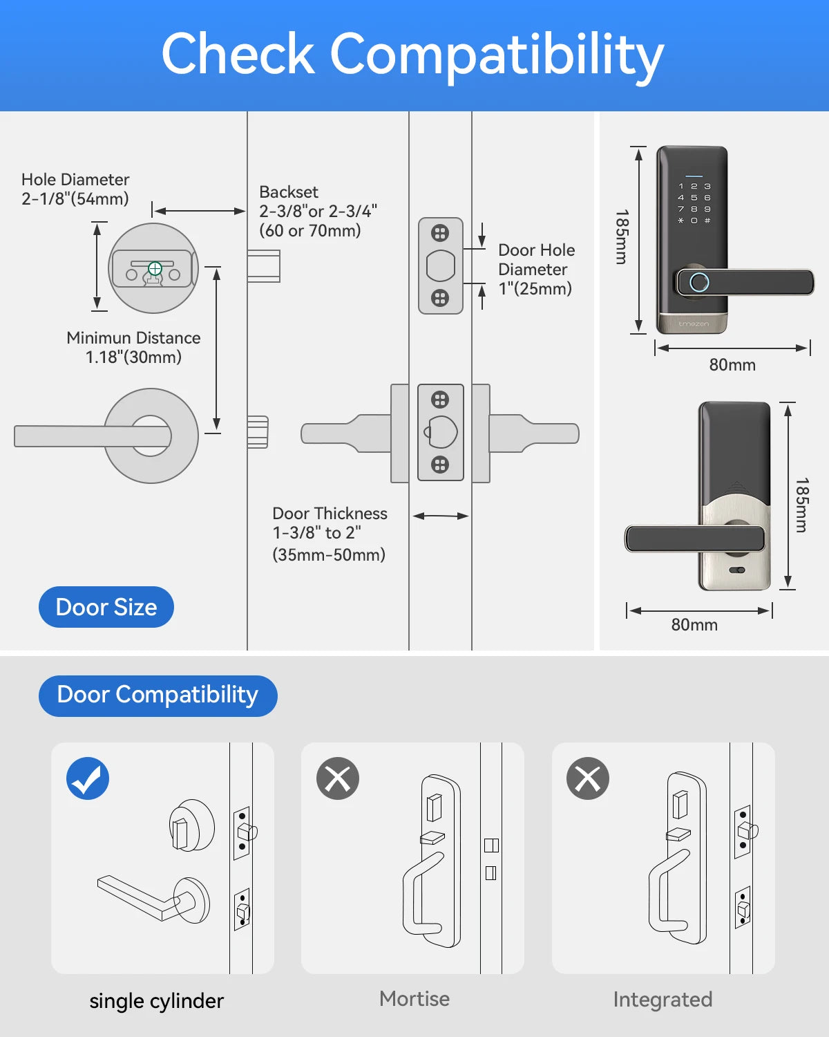 TMEZON Smart Door Lock