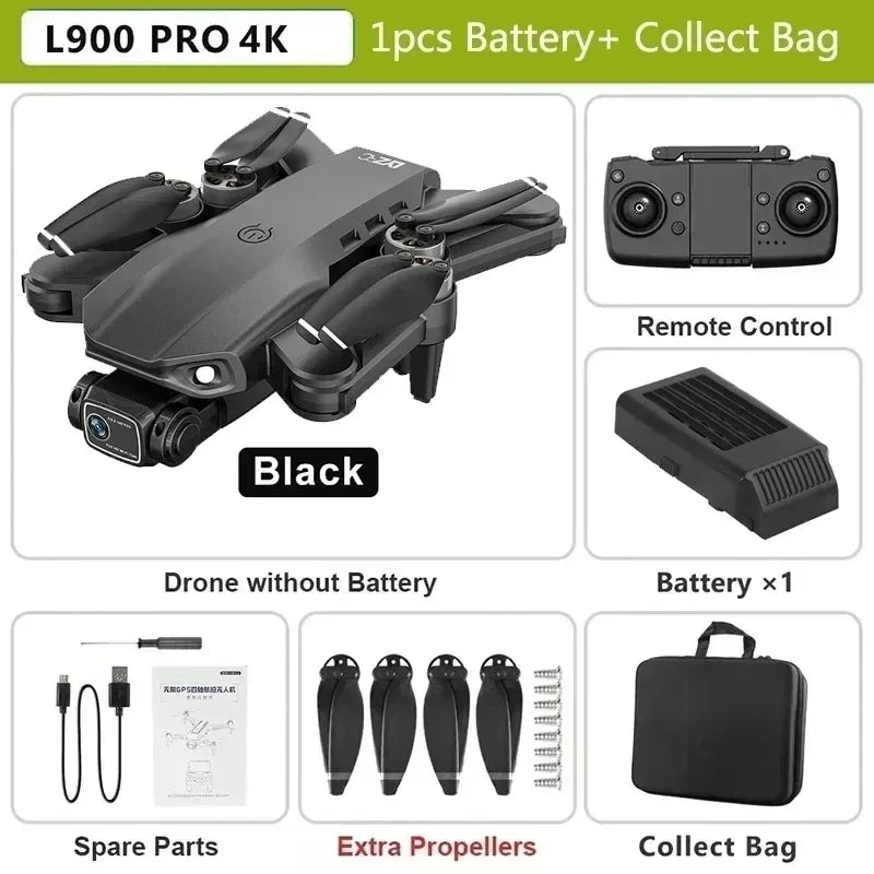 Drone L900 Pro 4K Camera GPS Brushless Foldable Quadcopter