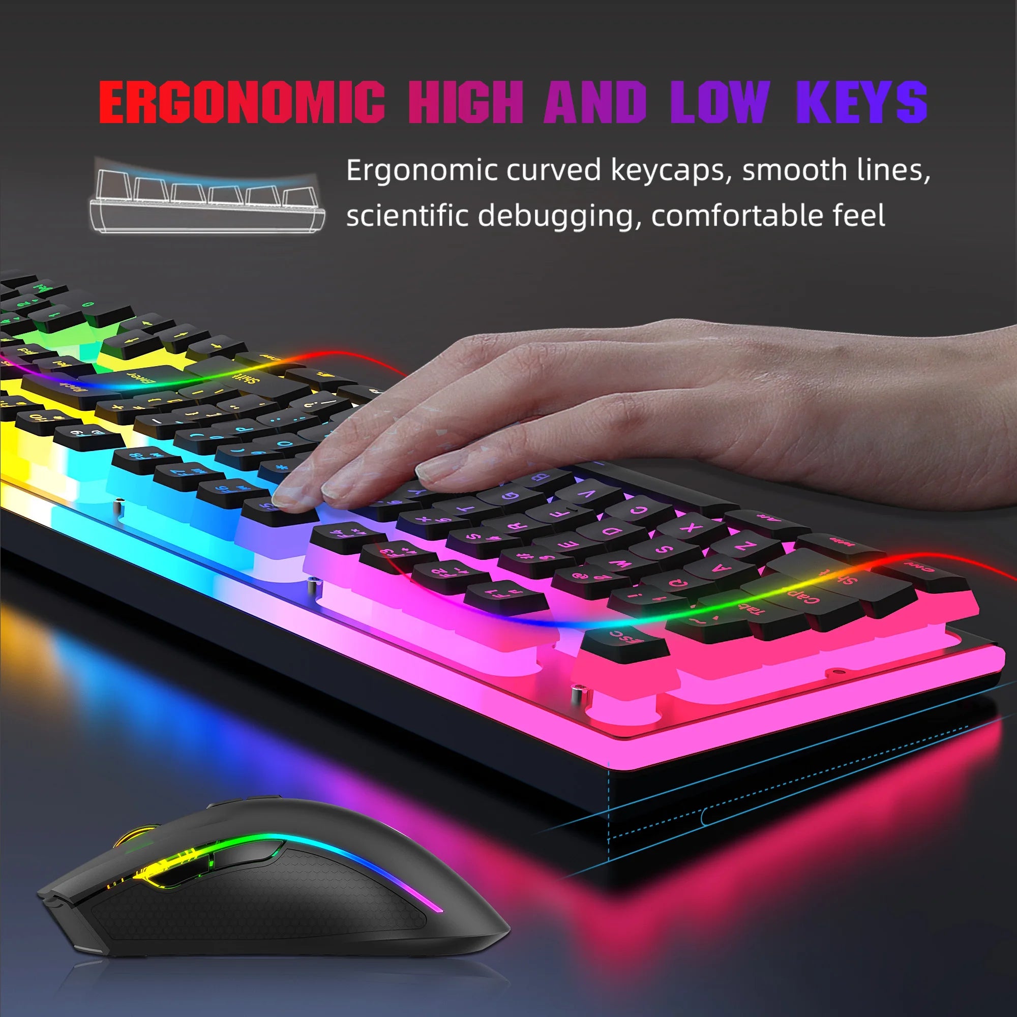 2025 New HXSJ L96 Wireless Keyboard and Mouse Combo