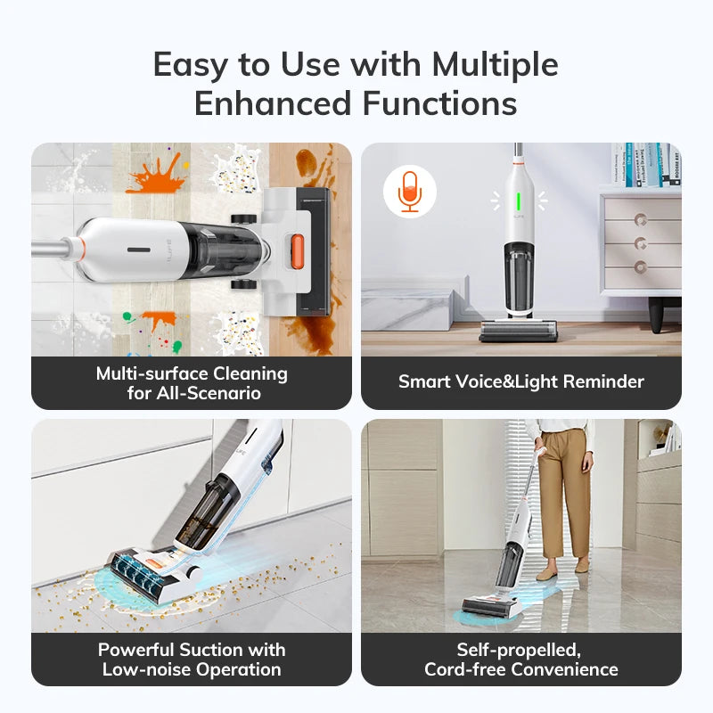 ILIFE W90 Smart Mop - Cordless Wet Dry Cleaning