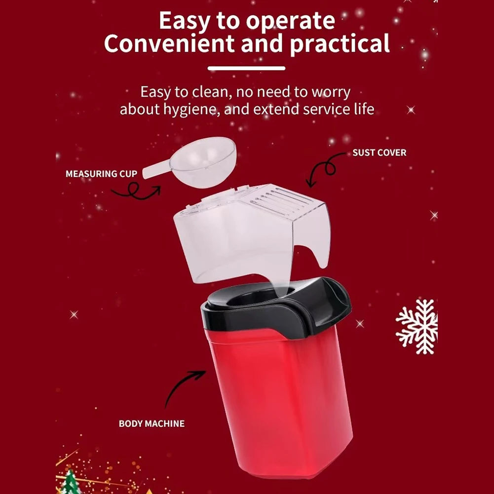 1200w Hot Air Popcorn maker Includes Measuring Cup