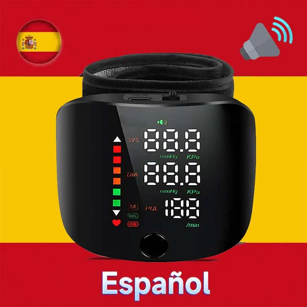 LED Rechargeable Wrist BP Monitor