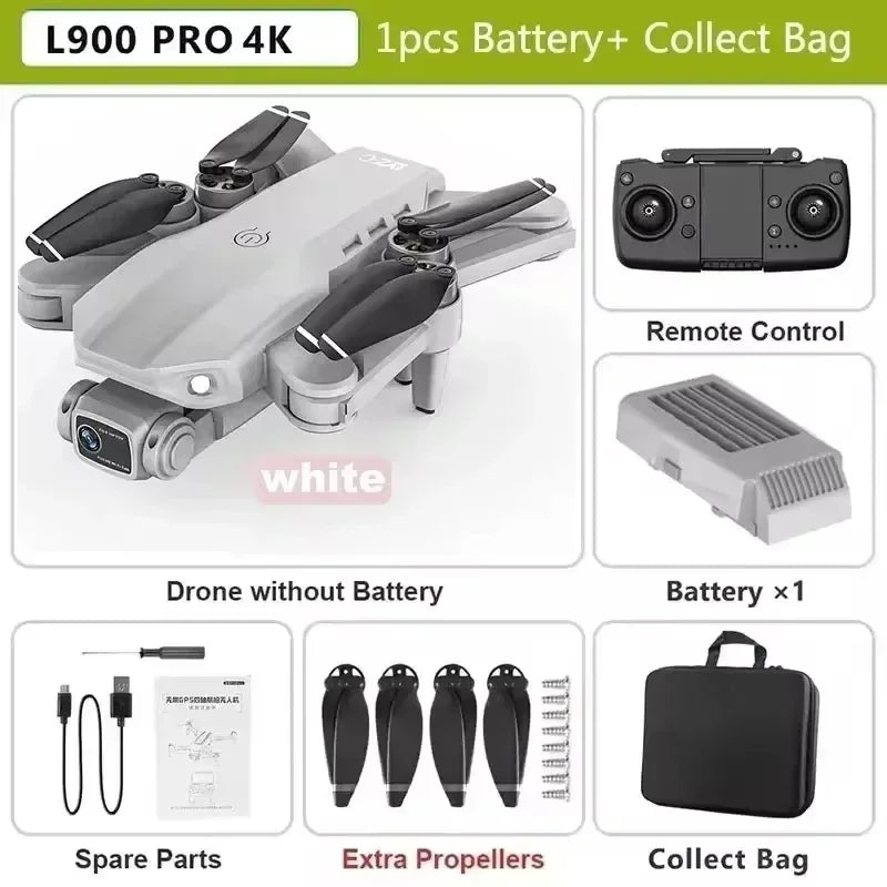 Drone L900 Pro 4K Camera GPS Brushless Foldable Quadcopter