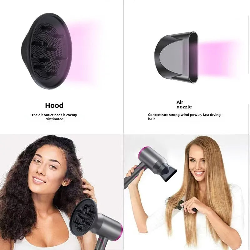 Negative ion blower with Foldable Handle Fast Drying Low Noise Blow Dryer