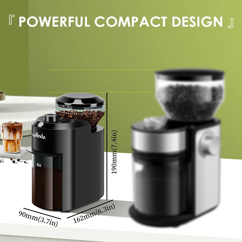 Wancle Electric Burr Coffee Grinder