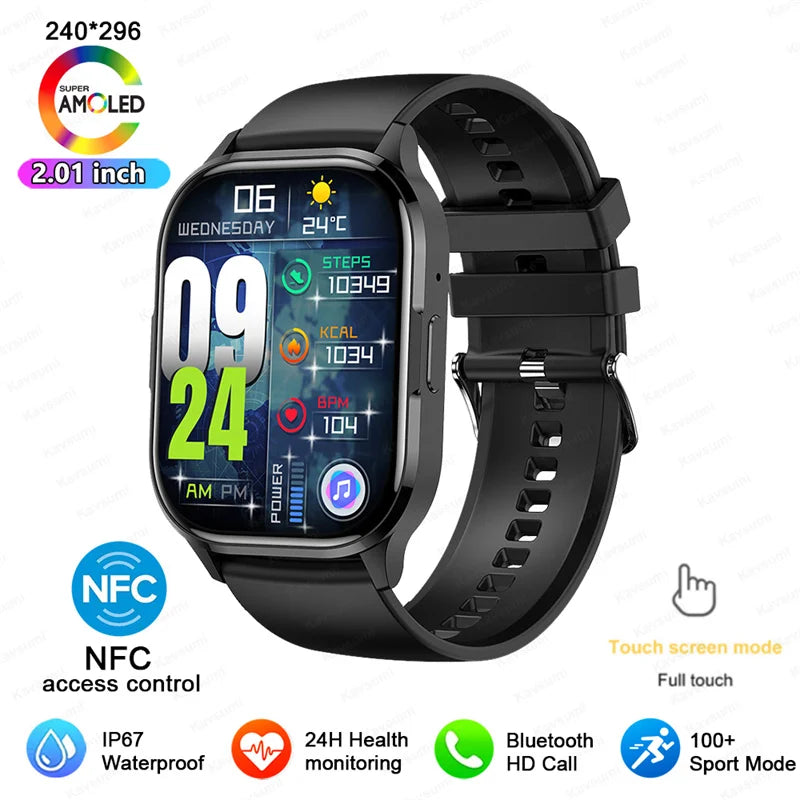 2026 Women Fashion Ultra Smartwatche 2.01"AMOLED Full Touch Screen For Android IOS