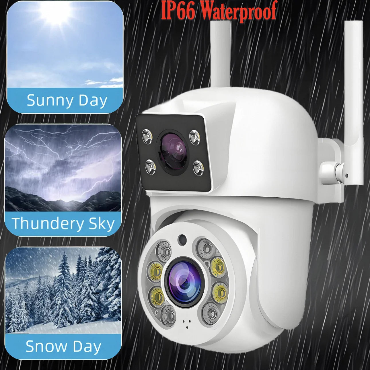 Tuya 8MP Dual Lens Outdoor Security Camera