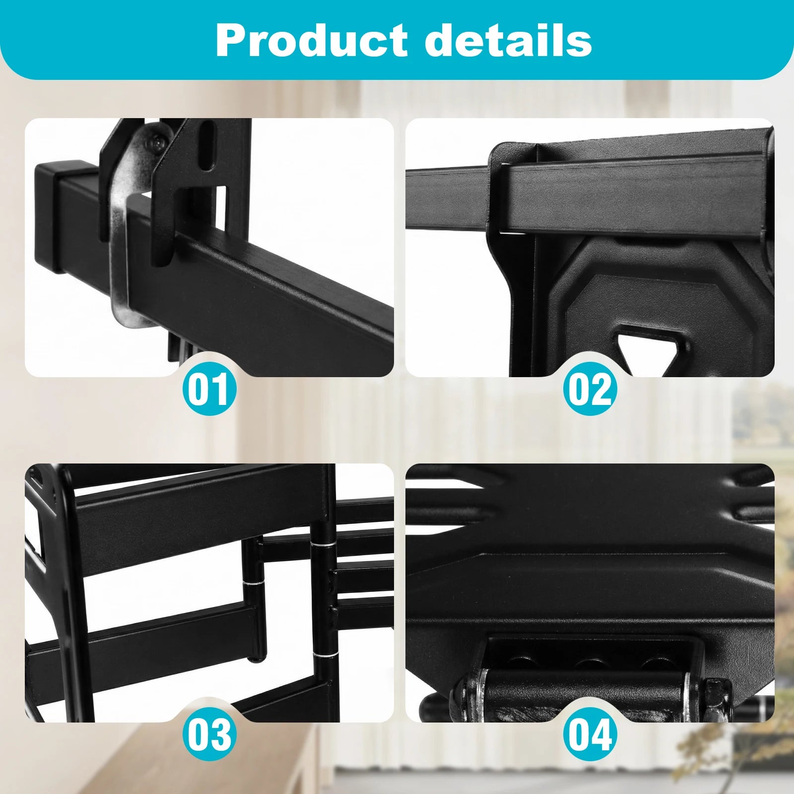 Heavy Duty Telescopic Wall Display Bracket TV Wall Mount