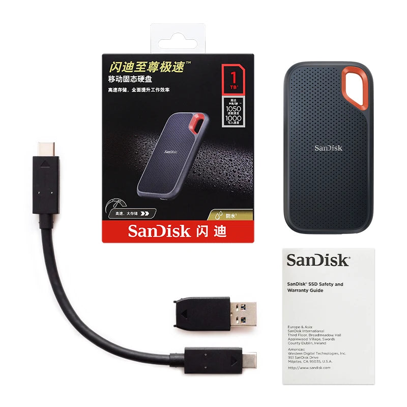 SanDisk E61 SSD – 500GB, 1TB, 2TB, 4TB High-Speed Portable External Solid State Drive