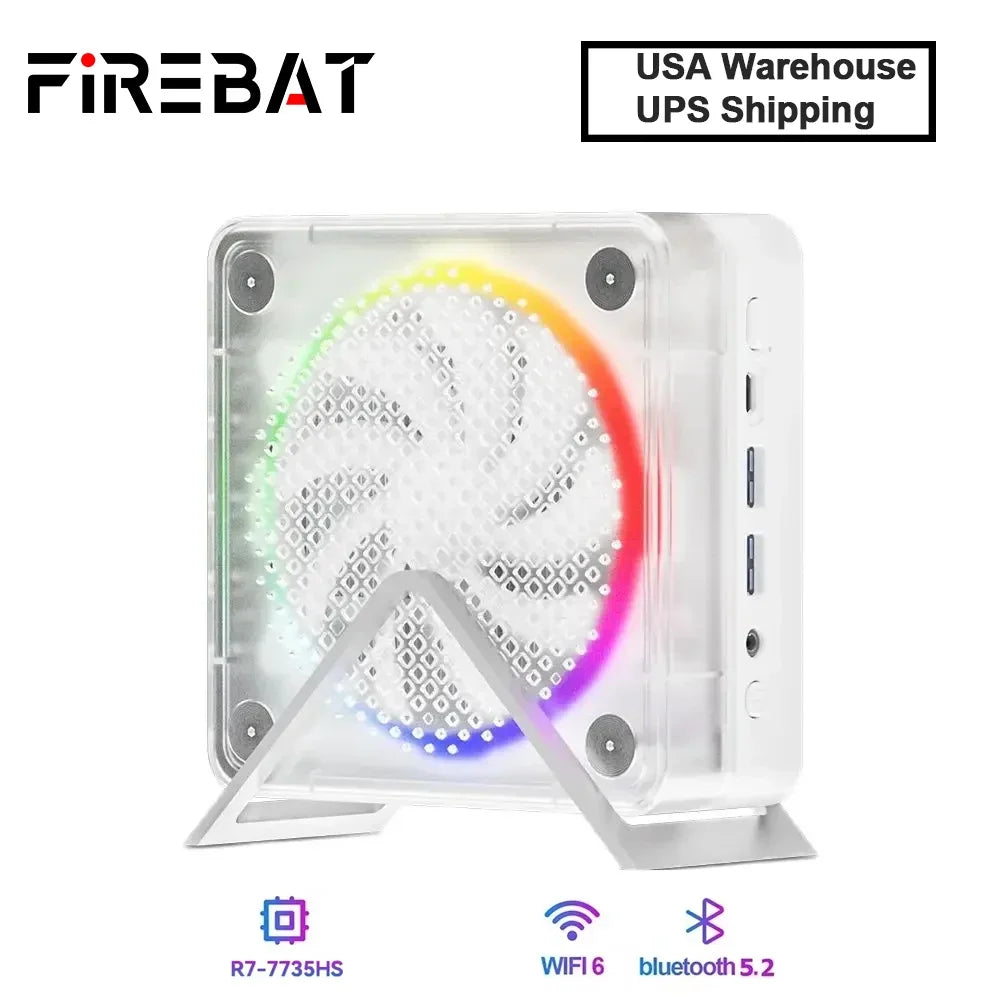 FIREBAT Mini PC Gamer 16GB 512GB