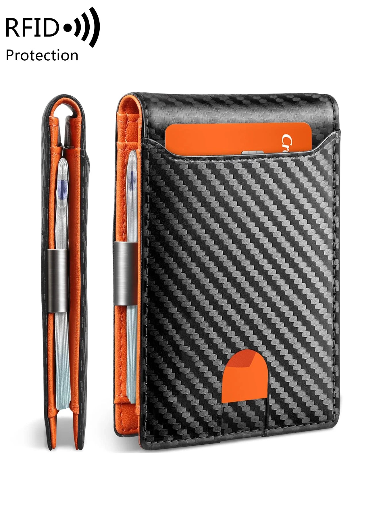 Minimalist and fashionable men's wallet RFID barrier