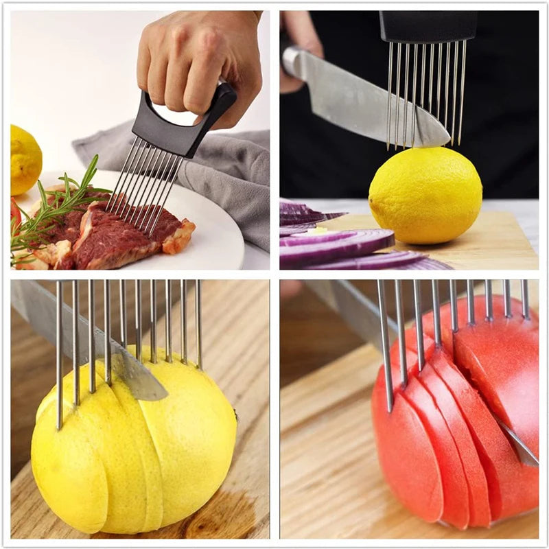 Leeseph Stainless Steel Onion Slicer Holder