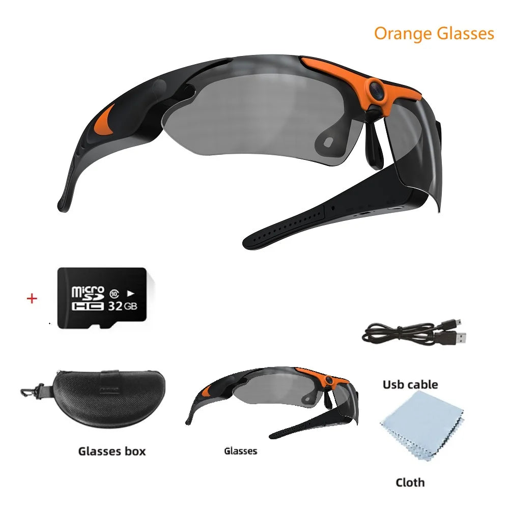 Polarized Lens Sports Sunglasses with HD Camera and Video Recording