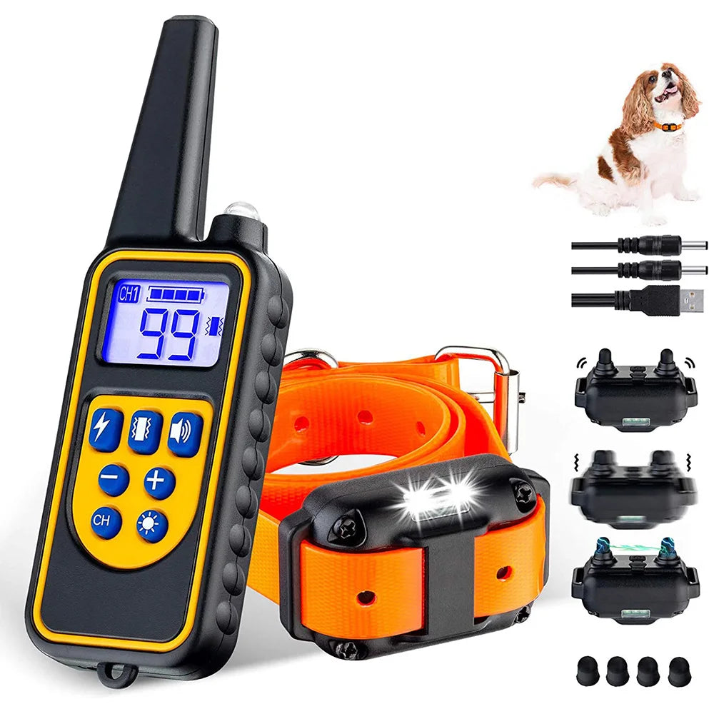 Electric Pet Training Collar with Remote Control