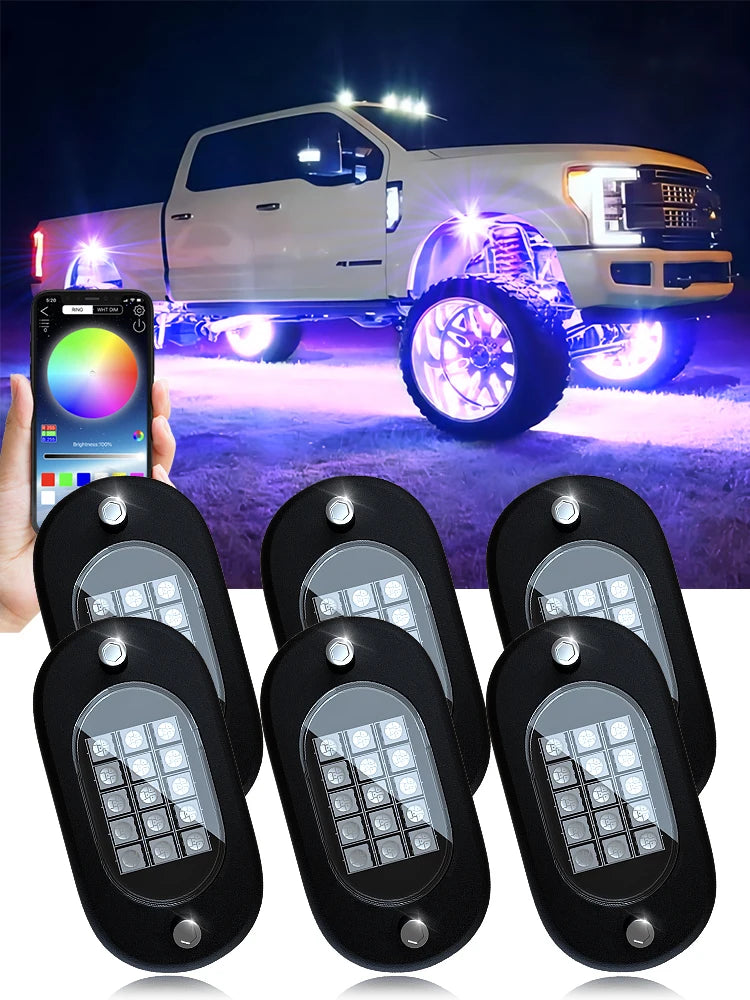 RGB LED Neon Car Underglow Chassis Lights with Music Sync