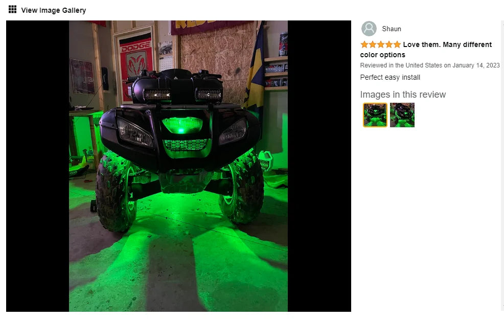 RGB LED Neon Car Underglow Chassis Lights with Music Sync