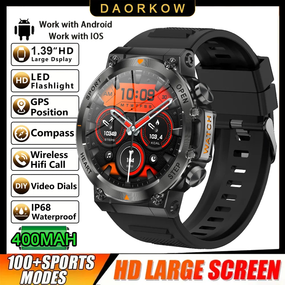 2026 Men Fitness Smart Watch Bluetooth Calling