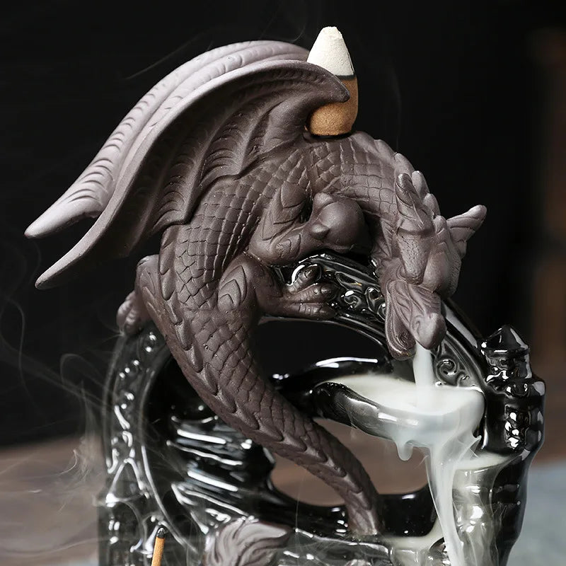 Creative Dragon Waterfall Incense Burner