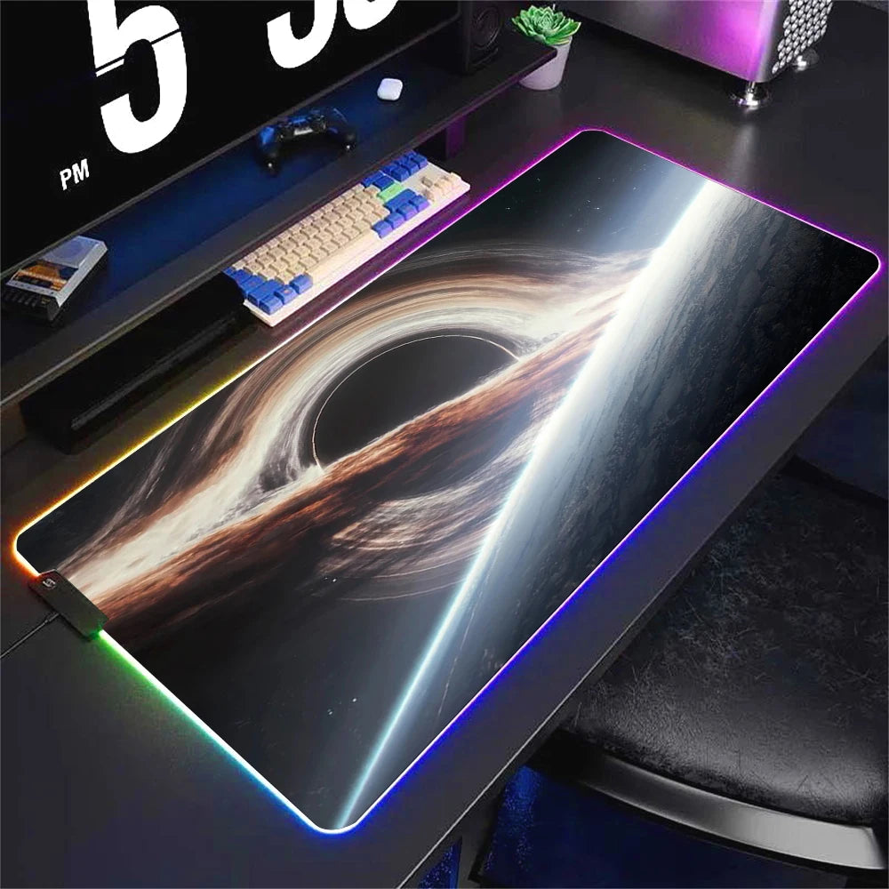 Universe RGB Large Backlit LED Luminous Gaming Mousepad