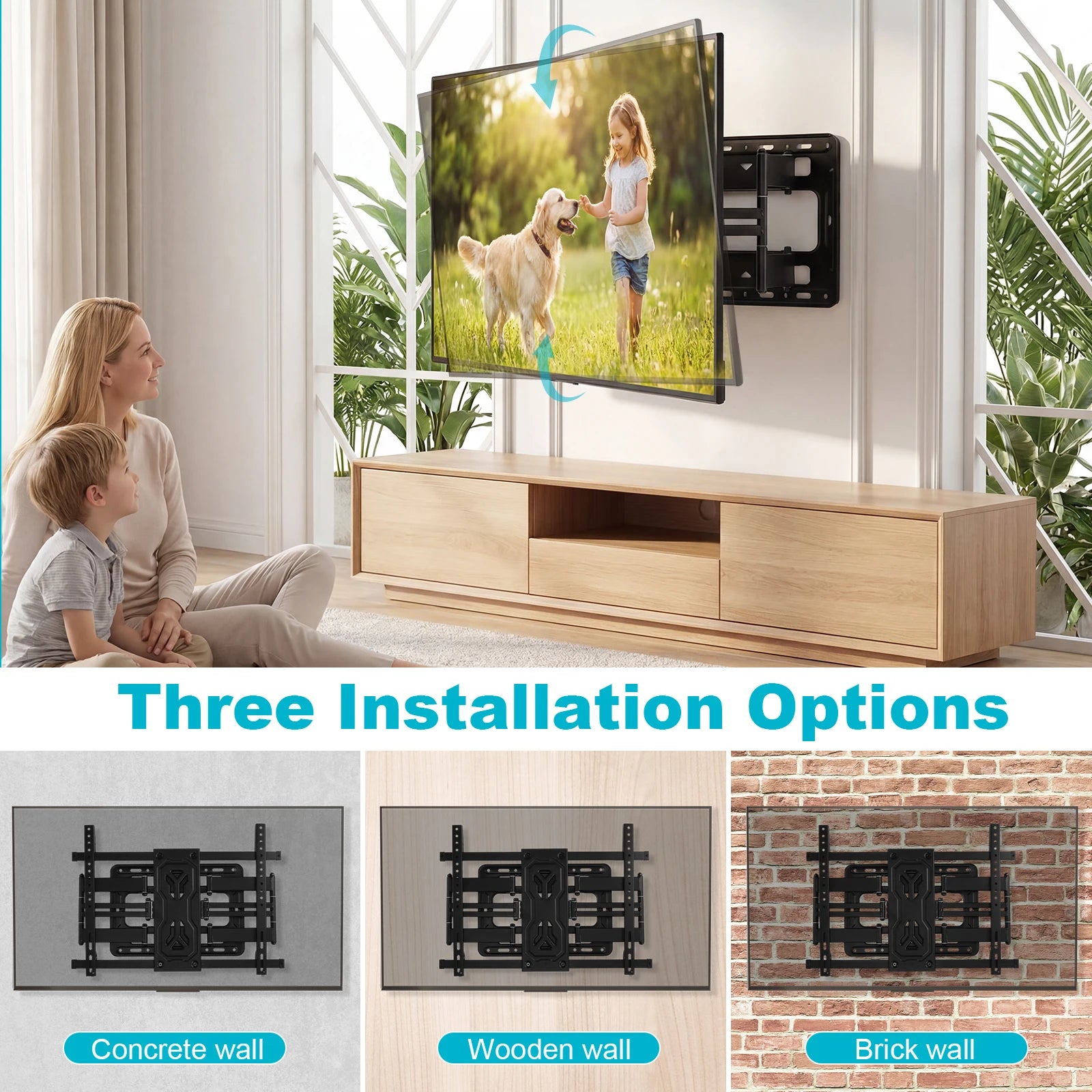 Heavy Duty Telescopic Wall Display Bracket TV Wall Mount