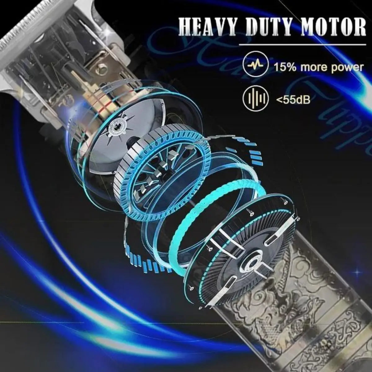 LCD Electric Rechargeable Sculpture Shaver And Hair Clipper For Men