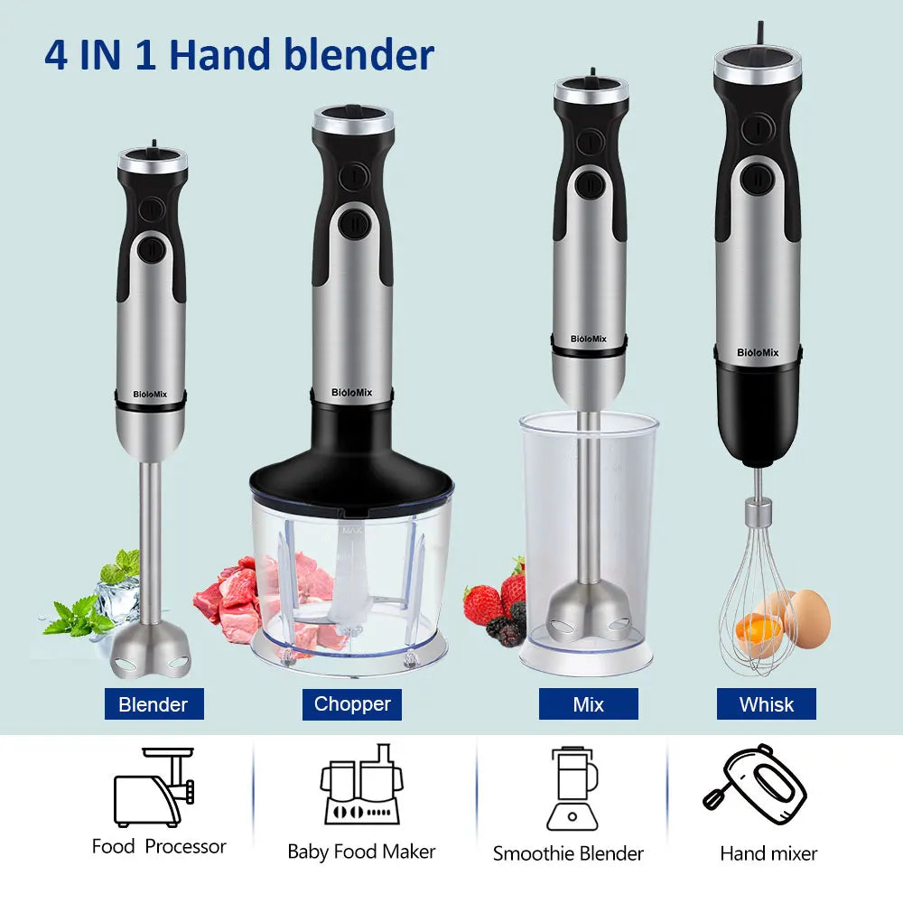 BioloMix 1200W 5-in-1 Immersion Hand Blender