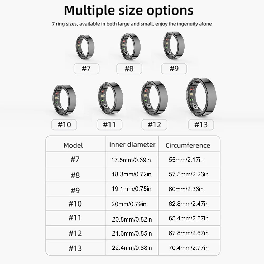 R09 Smart Waterproof Health Fitness Ring