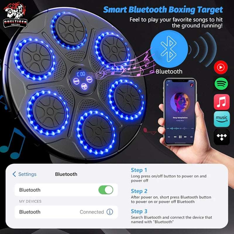 Bluetooth Wall Mounted Music Boxing Trainer