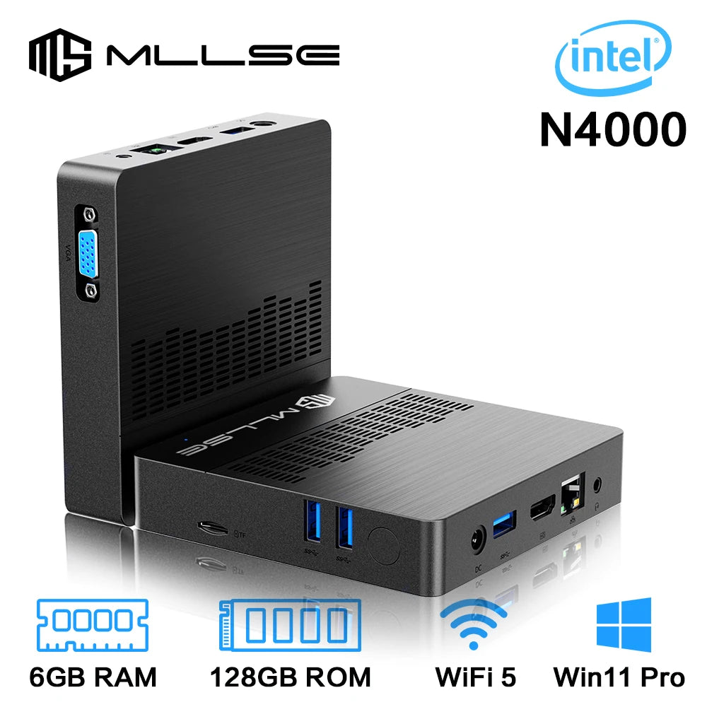 MLLSE Mini PC M2 Air Intel N4000 Windows 11