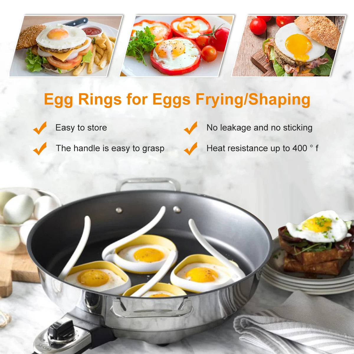 Fried Egg Ring Silicone Cooking Mold