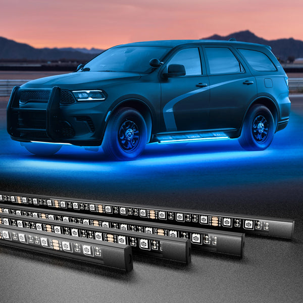 RGB Car Waterproof Underglow Strip Lights with App Control
